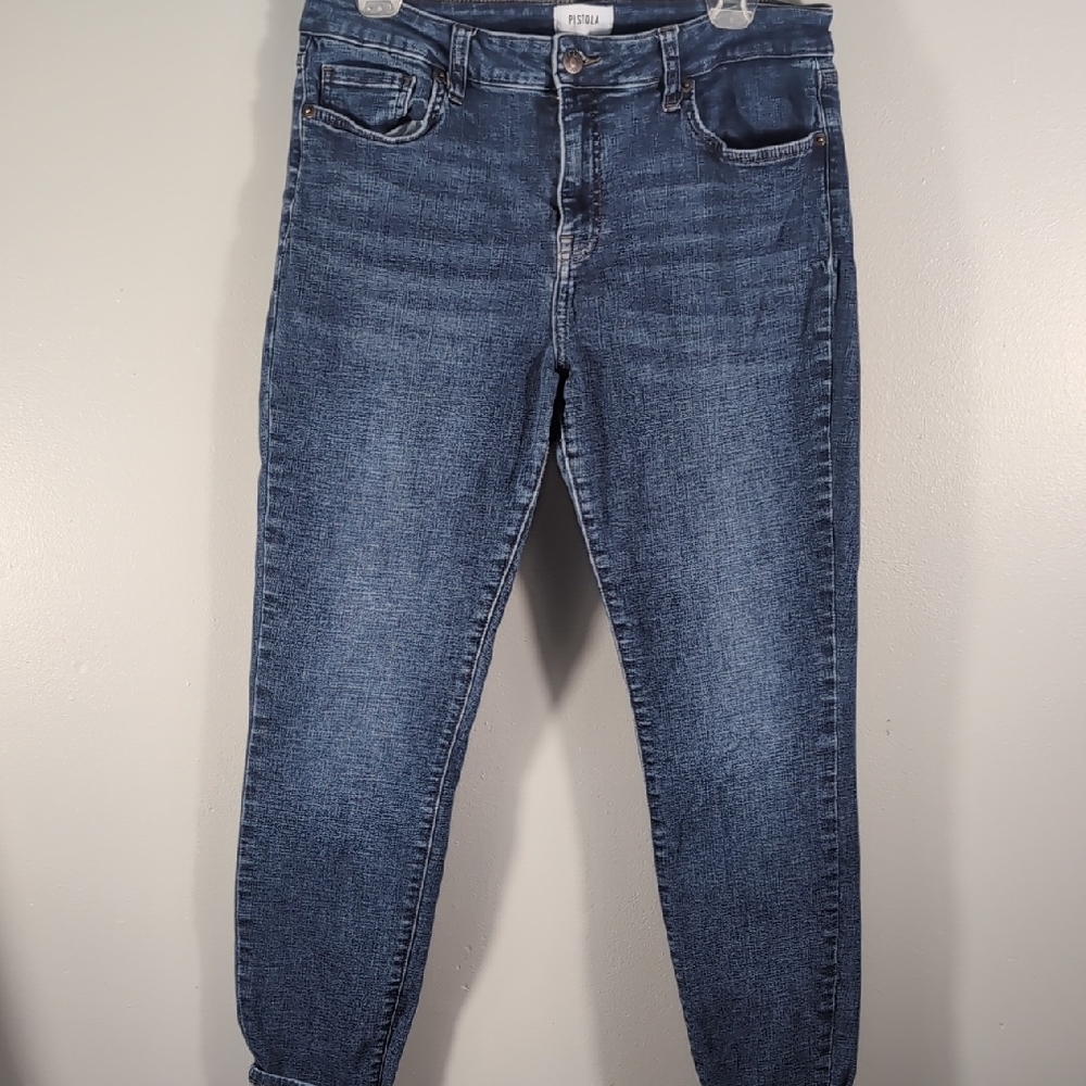 Pistola Mid Rise Skinny Jean Medium Wash, 31.